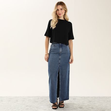 SAIA JEANS LONGA ABERT FRENTE V18-2394A JEANS 40