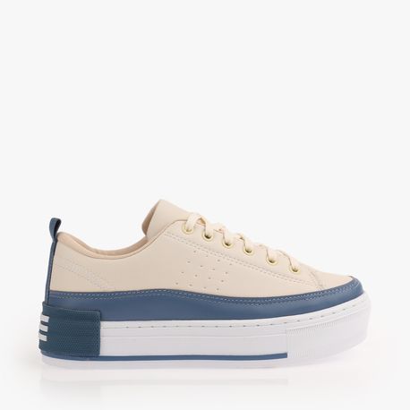 TENIS CASUAL 13703 OFF WHITE/SAFIRA/BCO 38