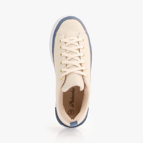 TENIS CASUAL 13703 OFF WHITE/SAFIRA/BCO 38
