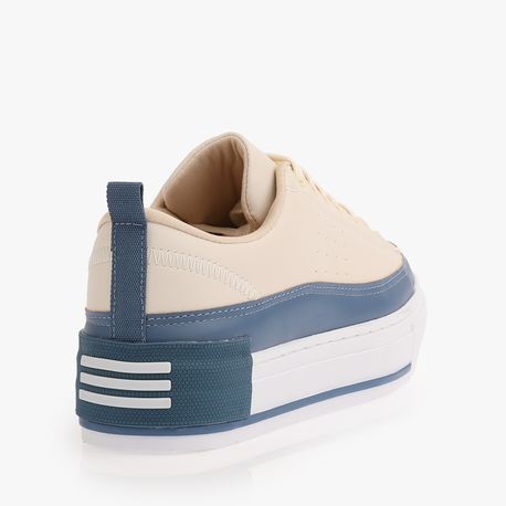 TENIS CASUAL 13703 OFF WHITE/SAFIRA/BCO 38