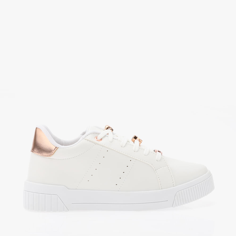 TENIS MODA ENFEITE NO CADRACO 20052IZ BCO/ROSE 34