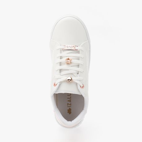 TENIS MODA ENFEITE NO CADRACO 20052IZ BCO/ROSE 34