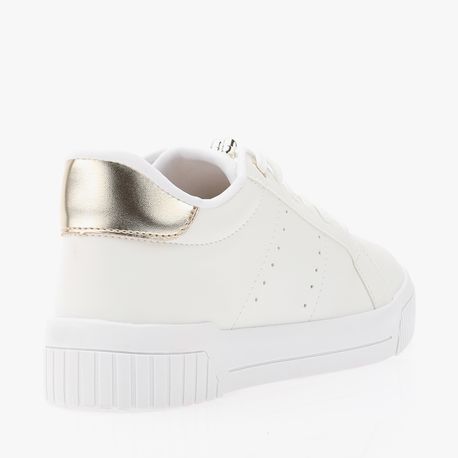 TENIS MODA ENFEITE NO CADRACO 20052IZ BCO/OURO LIGHT 34
