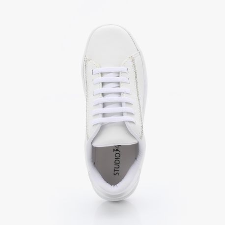 TENIS CASUAL STRASS LATERAL 60016 BRANCO (01) 38