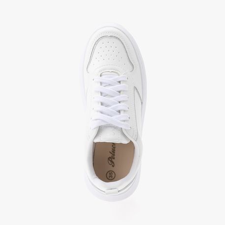 TENIS CASUAL GLITTER 14702 BCO/GLIITTER PRATA/BCO 36