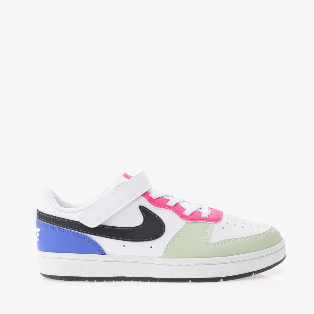 TENIS COURT BOROUGH LOW RECRAFT (PS) DV5457-108 WHITE/DARK OBSIDIAN-FIERCE PINK 29