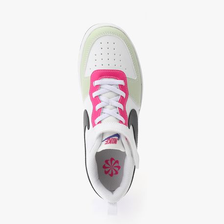 TENIS COURT BOROUGH LOW RECRAFT (PS) DV5457-108 WHITE/DARK OBSIDIAN-FIERCE PINK 29