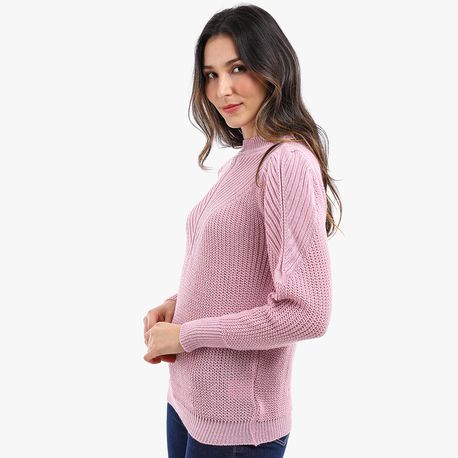 TRICOT DESENHO PUNHO 620153 ROSA G