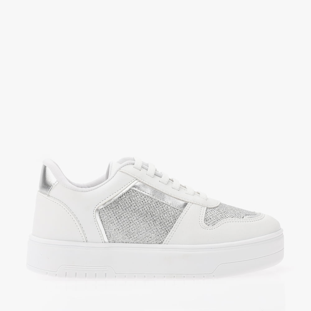 TENIS CASUAL BRILHO 70002 BRANCO 37