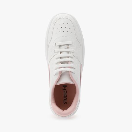 TENIS CASUAL 70004 BCO/ROSE 34