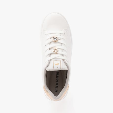 TENIS ENFEITE 2313501 NP BRANCO/METAL GOLD 36