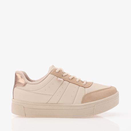 TENIS CASUAL BASICO G9342 TULE CONIGLIO/GRANOLA/METAL ROSE 37