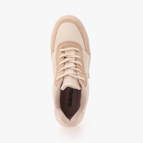 TENIS CASUAL BASICO G9342 TULE CONIGLIO/GRANOLA/METAL ROSE 37