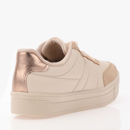 TENIS CASUAL BASICO G9342 TULE CONIGLIO/GRANOLA/METAL ROSE 37