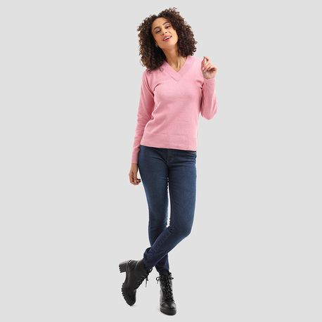 GOLA V ELASTANO LISA 210680 ROSE G