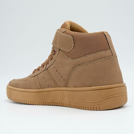 TENIS CASUAL C/ALTO MASCULINO PREMIUM 417-CAMEL 37