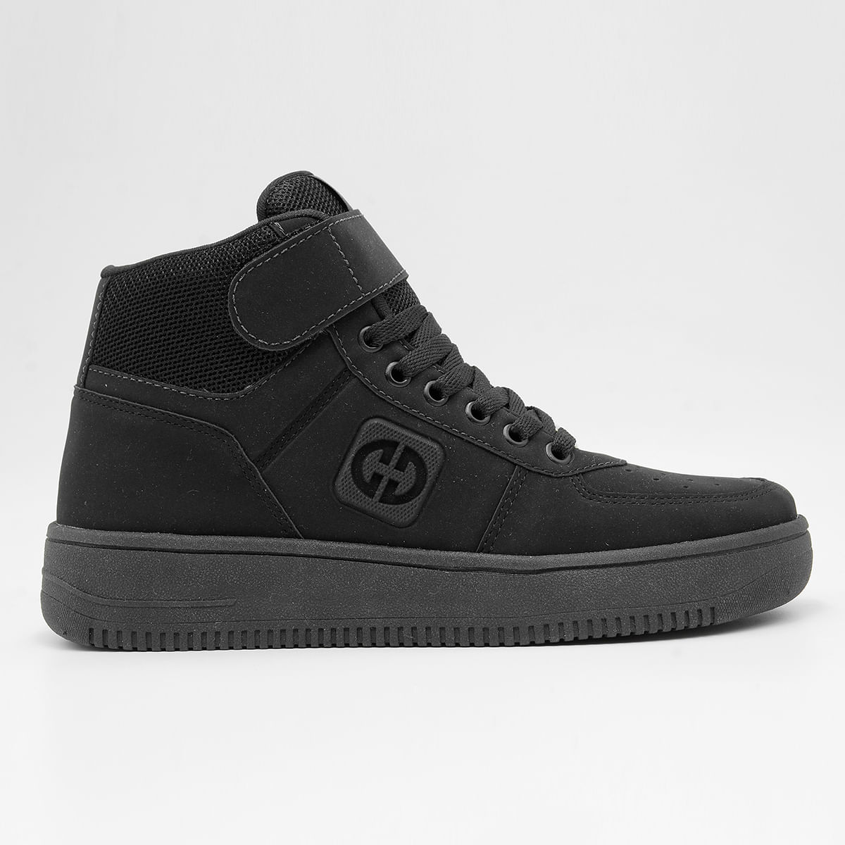 TENIS CASUAL C/ALTO MASCULINO PREMIUM 500-PRETO 39