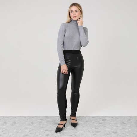 SWEATER GOLA ALTA MP6208 CINZA P