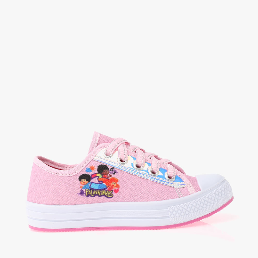 TENIS BB MNA 3 PALAVRINHAS 60/3PALAVRINHAS03 ESTAMPADO ROSA 23