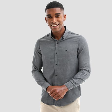 CAMISA FIO MISTO MAQUINETADA 21043 PRETO M