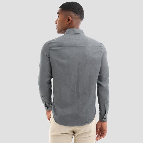 CAMISA FIO MISTO MAQUINETADA 21043 PRETO M