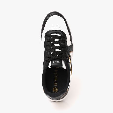 TENIS CASUAL V 14087 BCO/PTO/BRONZE/BCO 34