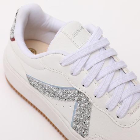 TENIS CASUAL V 14087 BCO/PRATA/AGUA/MAGNOLIA 34