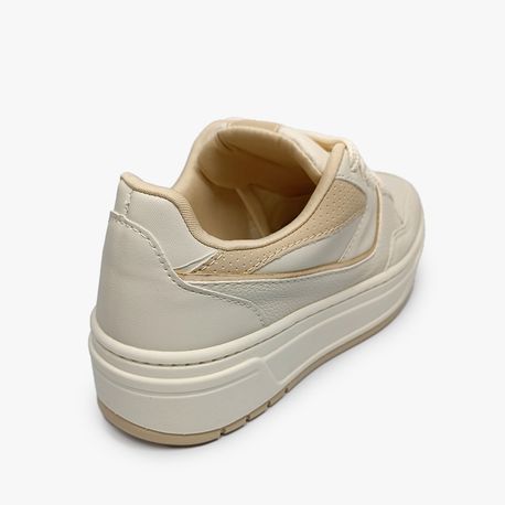 TENIS CASUAL 16501 OFF/AMENDOA/BRONZE 34