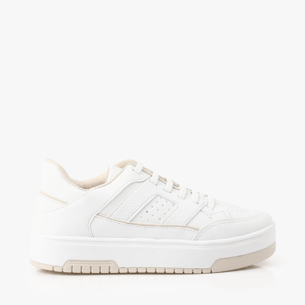 TENIS CASUAL SB 70016 BCO/OFF 37