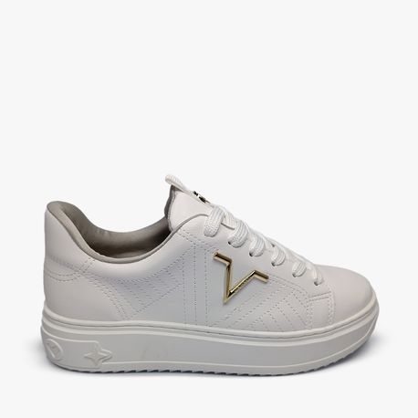 TENIS CASUAL VIA MARTE 55003 BCO NP 33