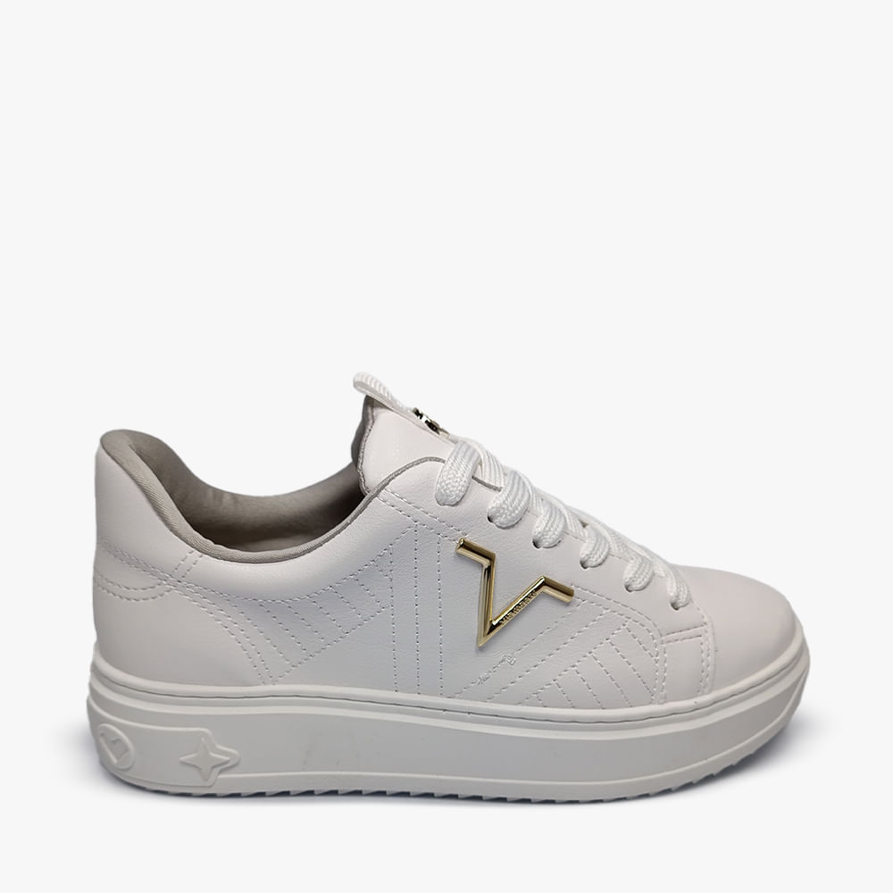 TENIS CASUAL VIA MARTE 55003 BCO NP 33