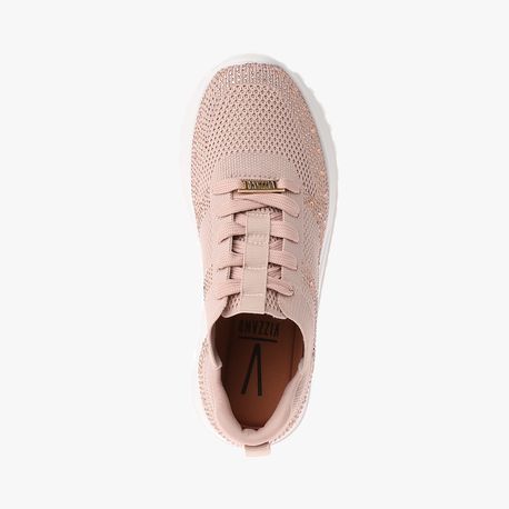 TENIS CASUAL KNIT BRILHO 1429204 ROSA KNIT/LIGHT PEACH 36