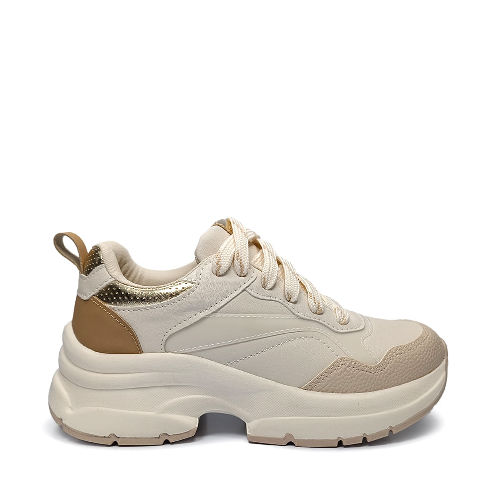TENIS CASUAL 15316 OFF WHITE/CREME/LIGHT TAN/OFF WHITE 34