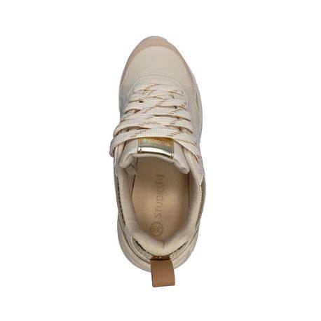 TENIS CASUAL 15316 OFF WHITE/CREME/LIGHT TAN/OFF WHITE 34