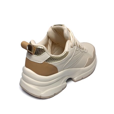 TENIS CASUAL 15316 OFF WHITE/CREME/LIGHT TAN/OFF WHITE 34