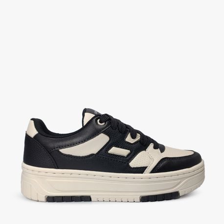 TENIS CASUAL 17202 OFF WHITE/PTO/OFF WHITE 34