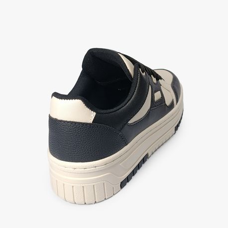 TENIS CASUAL 17202 OFF WHITE/PTO/OFF WHITE 34