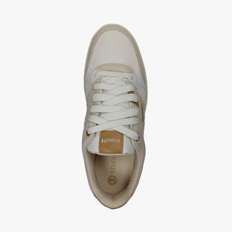 TENIS CASUAL 17202 BCO/OFF WHITE/PALHA/OFF WHITE 34