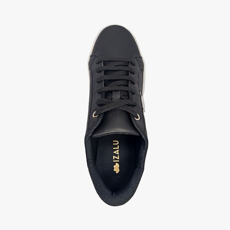 TENIS CASUAL 2 FAIXAS 21106IZ PTO/PRATA 34