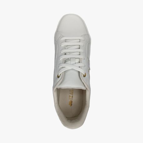 TENIS CASUAL 2 FAIXAS 21106IZ BCO/OURO LIGHT 34