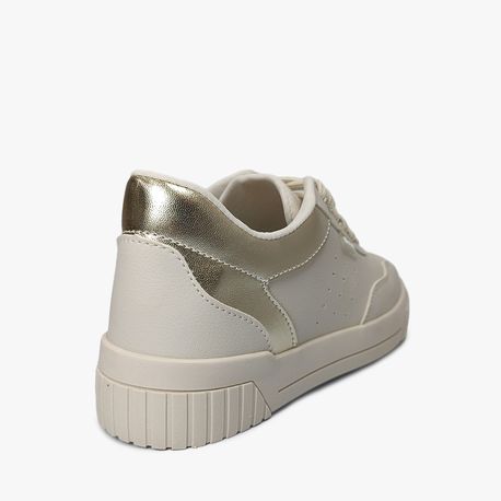 TENIS CASUAL 20077IZ OFF WHITE/OURO LIGHT 34
