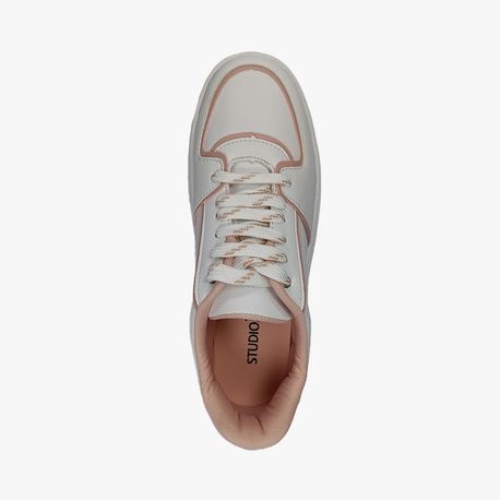 TENIS CASUAL 80002 BCO/ROSE 34