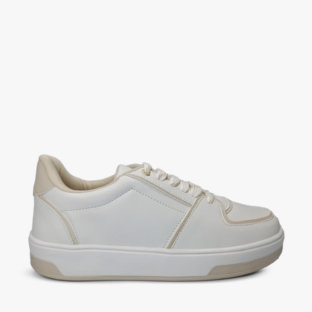 TENIS CASUAL 80002 BCO/OFF WHITE 34