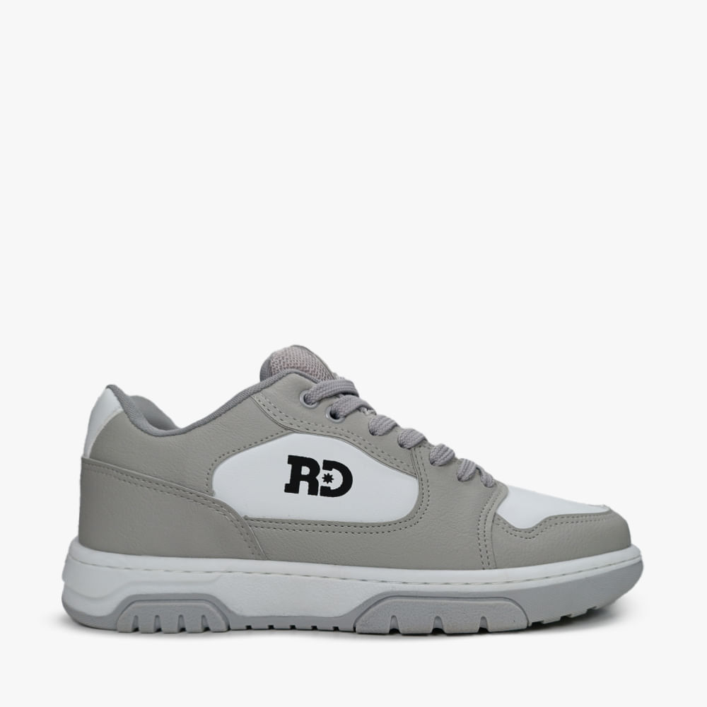 TENIS CASUAL MASCULINO RKT536 CINZA/BRANCO 40