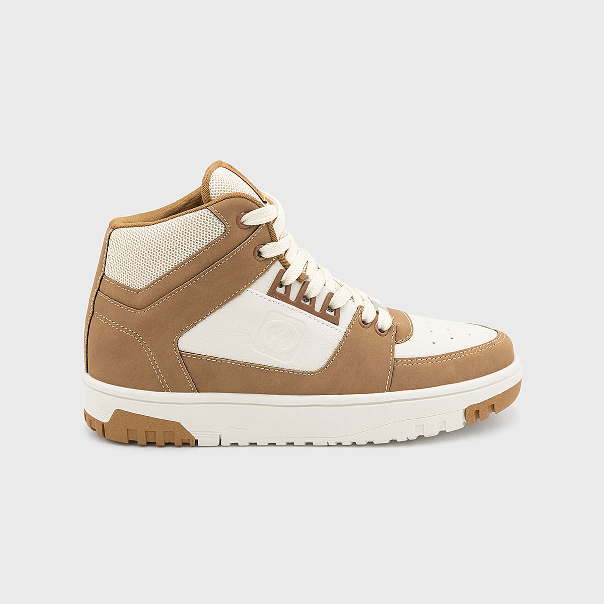 TÊNIS CASUAL C/ALTO MASCULINO RIO 417-CAMEL 37