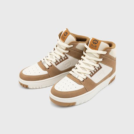 TÊNIS CASUAL C/ALTO MASCULINO RIO 417-CAMEL 37