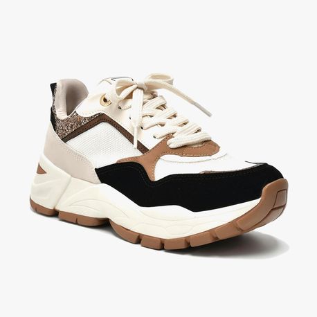 TENIS MODA 140008 NUBUCK PRETO/MARFIM/BRONZE-07 34