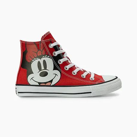 TENIS CHUCK TAYLOR ALL STAR BOTA MINNIE CT3125 CT3125 0001-VERMELHO/PRETO/BRANCO 36
