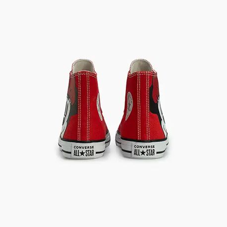 TENIS CHUCK TAYLOR ALL STAR BOTA MINNIE CT3125 CT3125 0001-VERMELHO/PRETO/BRANCO 36