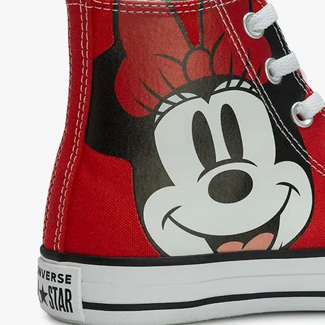 TENIS CHUCK TAYLOR ALL STAR BOTA MINNIE CT3125 CT3125 0001-VERMELHO/PRETO/BRANCO 36